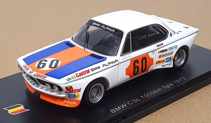 Spark 1/43 Scale SB227 - BMW SCL #60 1000Km Spa 1973 - White/Blue/Orange