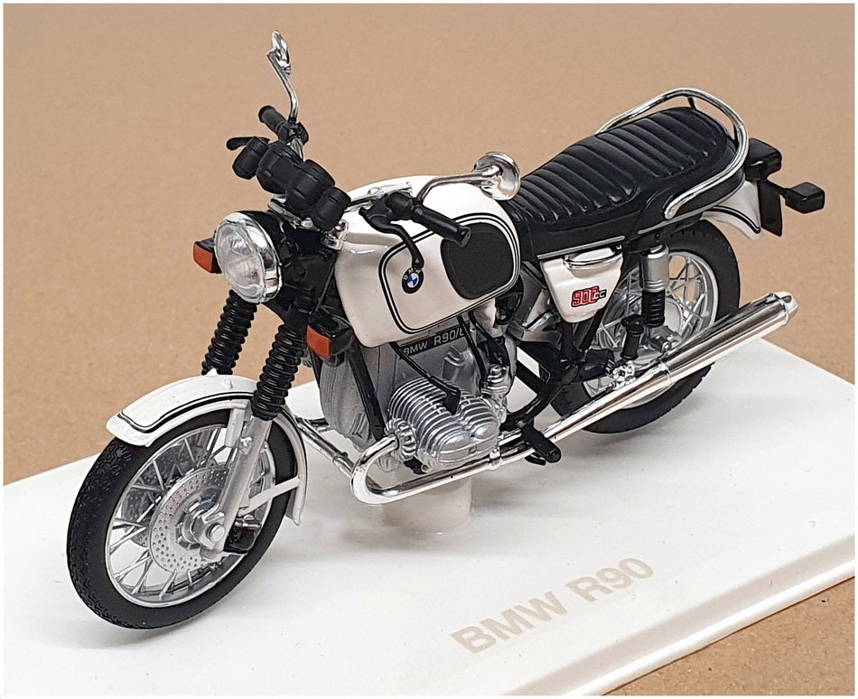 Norev 1 18 Scale 182036 - Bmw R90 Motorcycle - White — R.m.toys Ltd