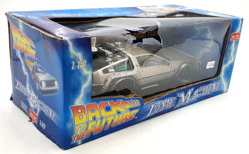 Sunstar 1/18 Scale 2711 Back To The Future Part 1 Time Machine Delorean