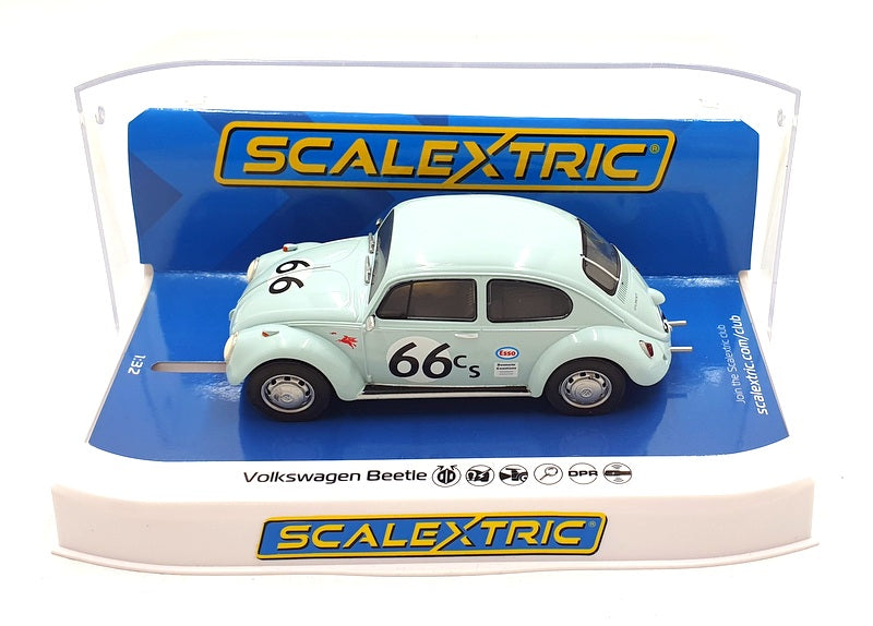 Scalextric 1/32 Scale Slot Car C4498 - Volkswagen Beetle #66 - Blue