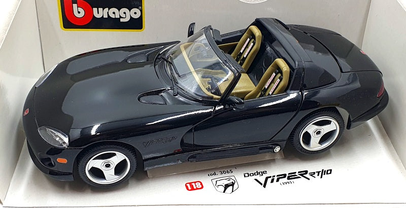 Burago 1/18 Scale Diecast 3065 - Dodge Viper TR/10 1992 - Black