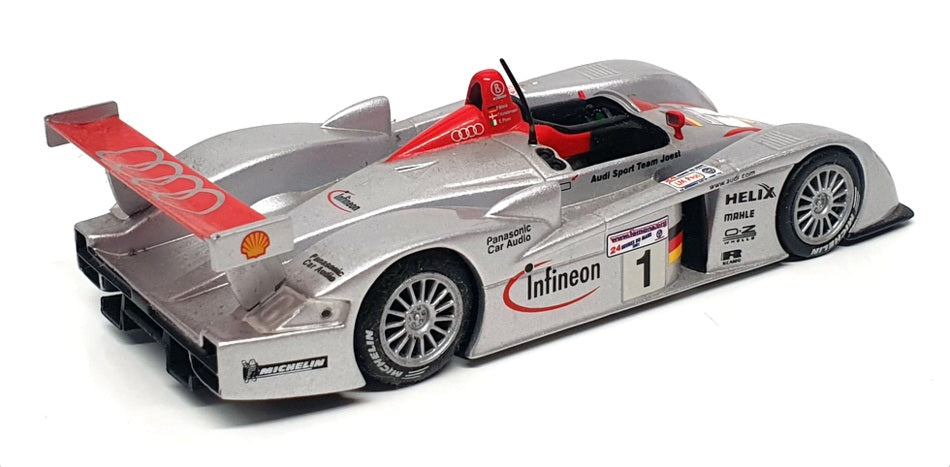 Unbranded 1/43 Scale UBR02 - Audi R8 #1 Winner 24H Le Mans 2001 - Silver/Red