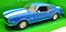 Welly NEX 1/24 Scale 22448W - 1968 Chevrolet Camaro Z28 - Blue