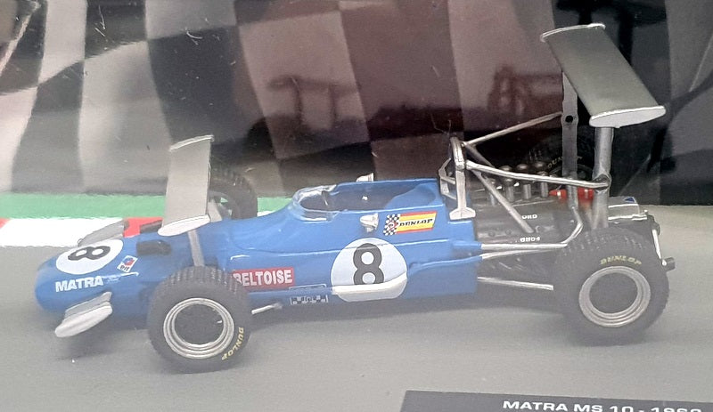 Altaya 1/43 Scale 281124A - F1 Matra MS10 1969 #8 Jean-Pierre Beltoise - Blue