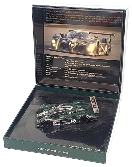 Minichamps 1/43 Scale BL364 - Bentley Speed 8 2nd #8 Le Mans 2003