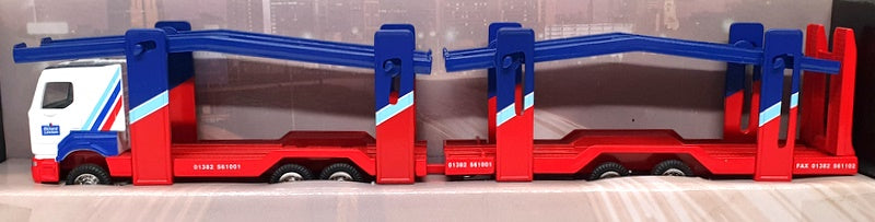 Corgi 28cm Long 65803 - Renault Car Transporter (Richard Lawson) White/Blue/Red