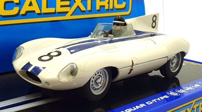 Scalextric 1/32 Scale Slot Car C3308 - Jaguar D-Type #8 Sebring 1956