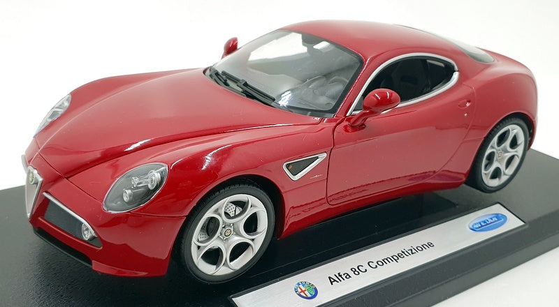 Welly 1/18 Scale Diecast 18013W -  Alfa Romeo 8C Competizione - Red