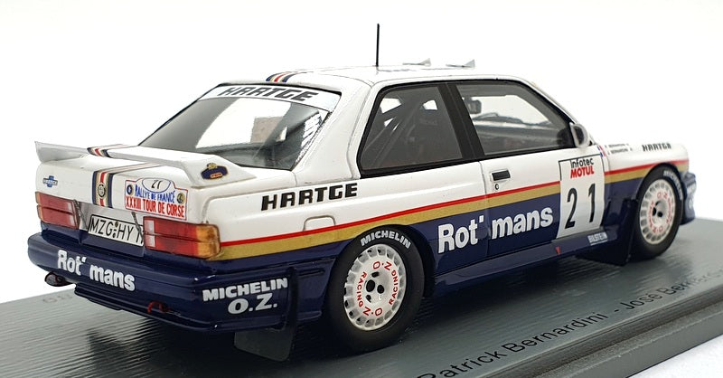 Spark Model 1/43 Scale S8485 BMW E30 #21 Tour de Corse Rally de France - 1989