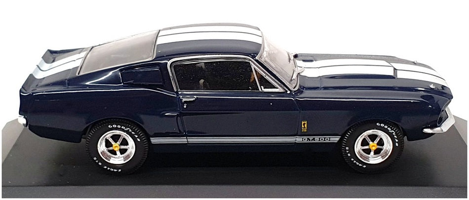 Altaya 1/43 Scale 12824A - 1967 Shelby GT500 - Blue/White Stripes