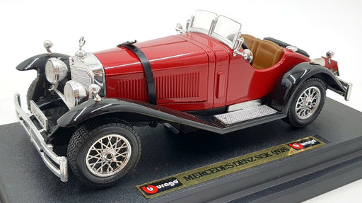 Burago 1/24 Scale Diecast 1509 - 1928 Mercedes Benz SSK - Red/Black