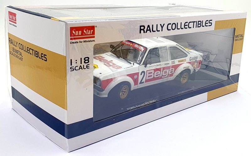 Sun Star 1/18 Scale SS4860 - Ford Escort RS1800 Condroz 1979 #2 Mikkola/Hertz