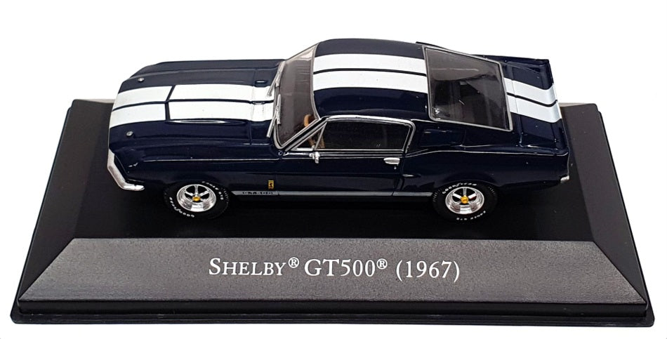 Altaya 1/43 Scale 12824A - 1967 Shelby GT500 - Blue/White Stripes