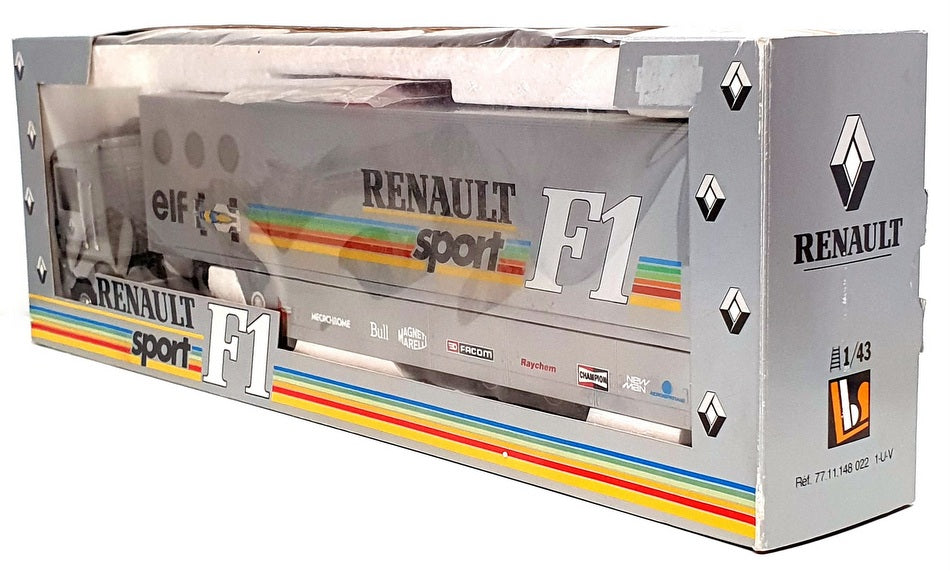 Eligor 1/43 Scale 77.11.148 022 - Renault F1 Transporter Truck - Met Grey