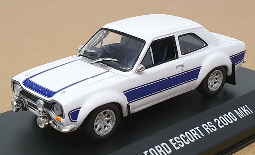 Greenlight 1/43 Scale 86065 - 2016 Ford Escort RS 2000 Mk1 - White/Blue