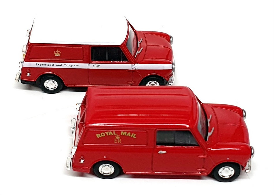 Corgi 1/43 Scale Diecast 08002 - Royal Mail Mini Van Set - Red