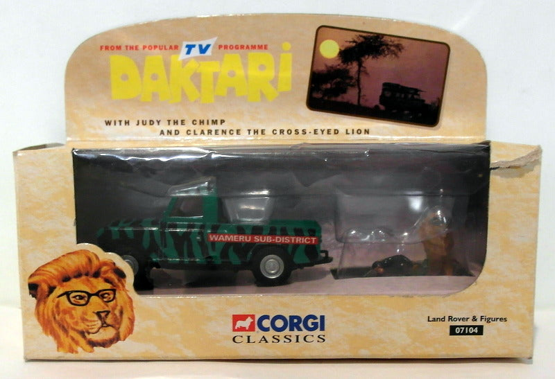 Corgi 1/43 Scale Diecast 07104 - Land Rover & Figures - Daktari