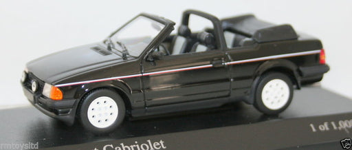 MINICHAMPS 1/43 - 400 085031 FORD ESCORT MK3 CABRIOLET 1983 - BLACK