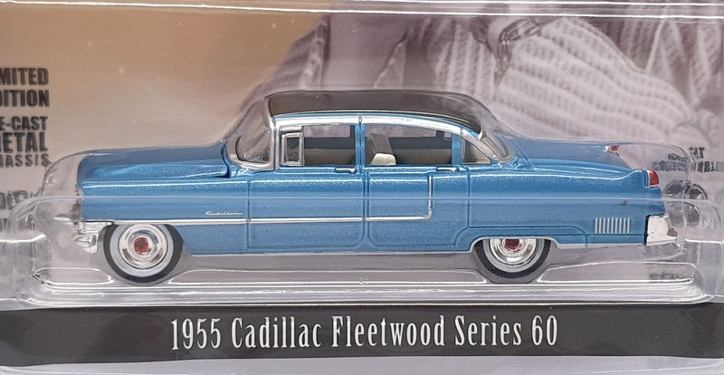 Greenlight 1/64 Scale 44760-A Elvis 1955 Cadillac Fleetwood S60 - Met Blue/Black