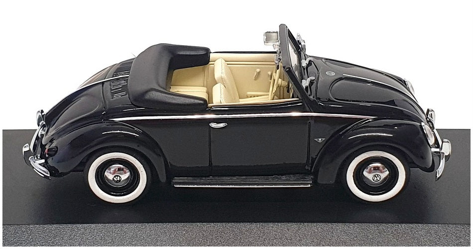 Minichamps 1/43 Scale 052132 - Volkswagen Hebmuller Cabriolet Open - Black