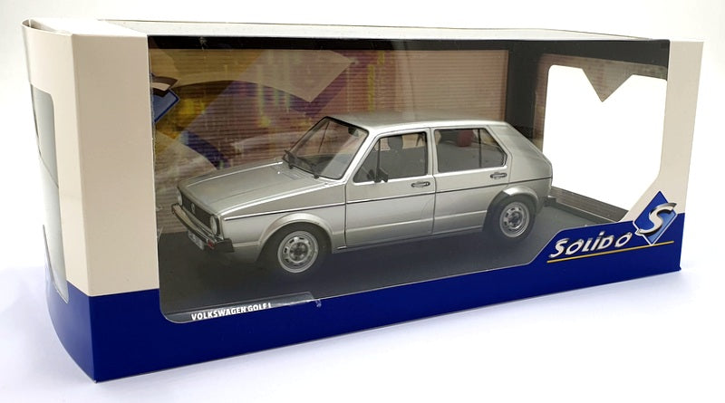 Solido 1/18 Scale Diecast S1800214 - Volkswagen Golf L - Grey Metal