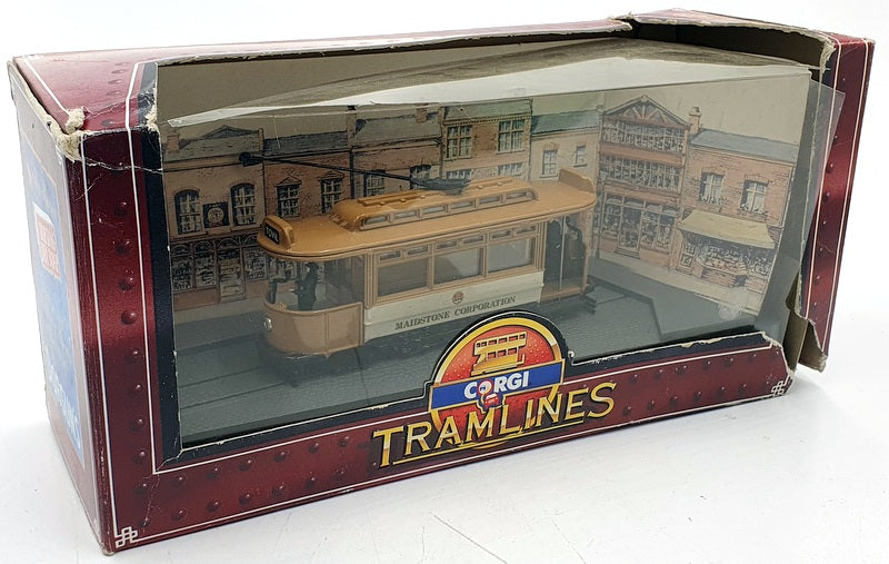 Corgi Appx 12cm Long Diecast D990/6 - Tramcar Maidstone - #18 Tovil