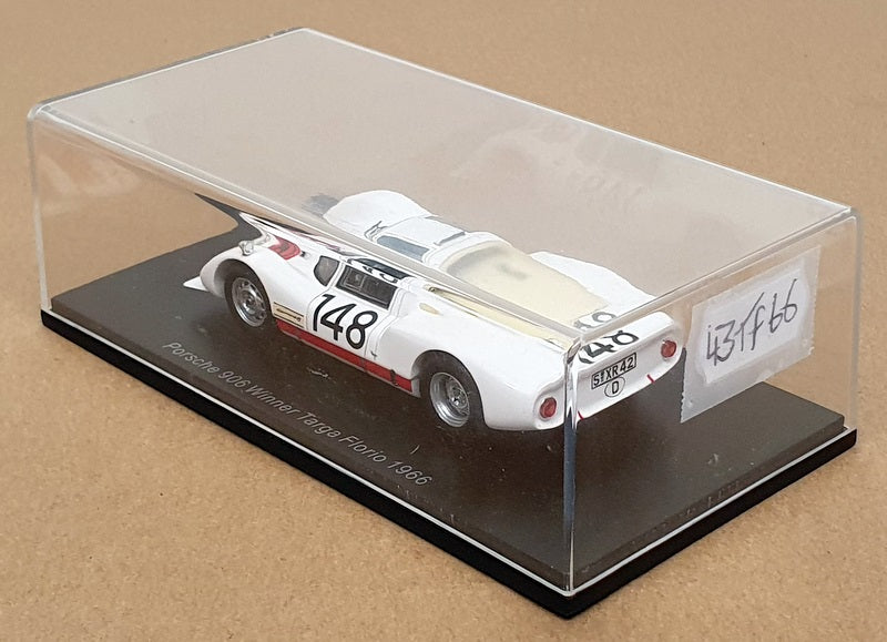 Spark 1/43 Scale 43TF66 - Porsche 906 #148 Winner Targa Florio 1966 - White/Red