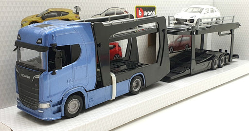 Burago 1/43 Scale Diecast 18-31467 Scania Haulers Multicar Carrier Porsche Macan