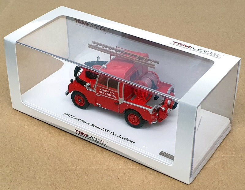 TSM 1/43 Scale TSM144324 - 1957 Land Rover S1 88" Fire Appliance - Red