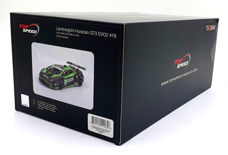 Top Speed 1/18 Scale Resin TS0549 Lamborghini Huracan GT3 EVO2 #78 2023 Daytona