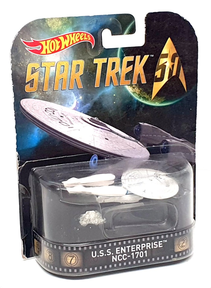 Hot Wheels 9cm Long DJF53 - U.S.S. Enterprise NCC-1701 Star Trek ...