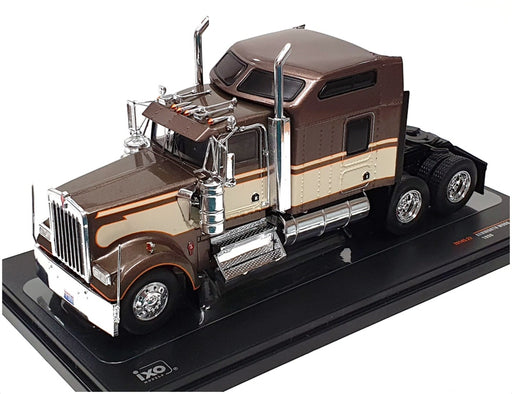 Ixo 1/43 Scale Diecast TR145.22 - 1990 Kenworth W900 Truck - Brown/Cream