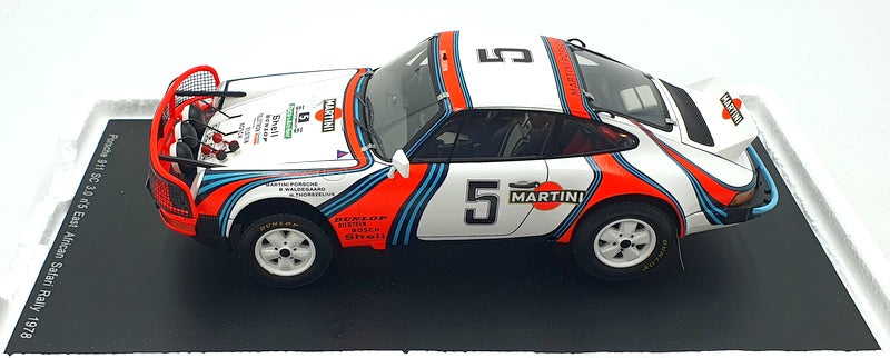 Spark 1/18 Scale Resin 18S026 Porsche 911 SC 3.0 #5 Safari Rally 1978 Waldegaard