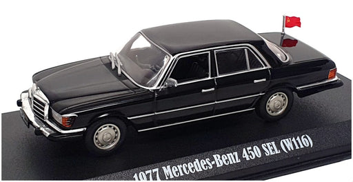 Greenlight 1/43 Scale 86640 - 1977 Mercedes Benz 450 SEL (W116) Rocky IV - Black