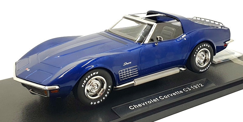 KK Scale 1/18 Scale KKDC181222 - 1972 Chevrolet Corvette C3 - Blue