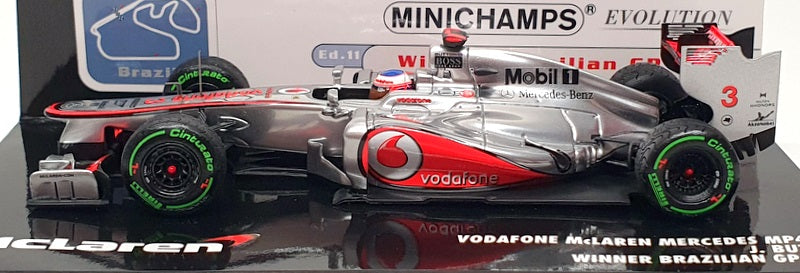 Minichamps 1/43 Scale 537 124323 F1 McLaren Mercedes MP4-27 1s Brazilian GP 2012