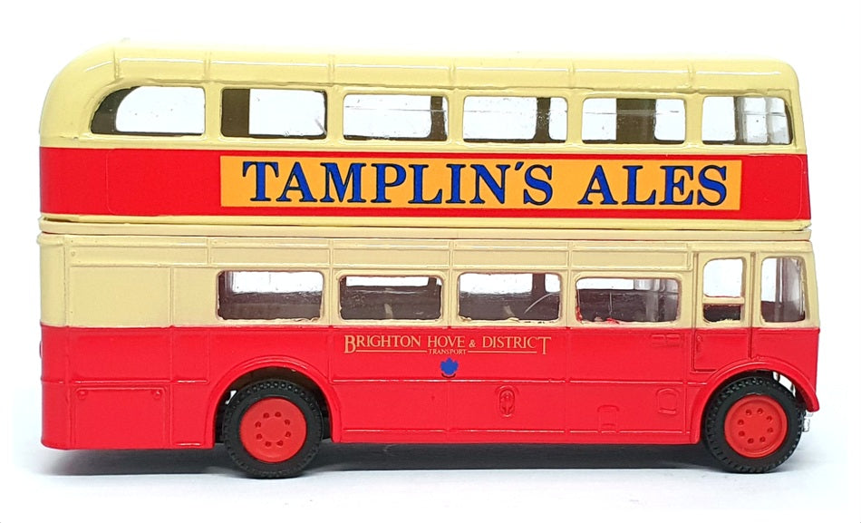 Corgi 12cm Long Diecast D599 - AEC Bus R7B Hove Station - Red/Cream