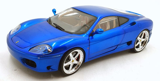 Hot Wheels 1/18 Scale Diecast 101124J - Ferrari 360 Modena Whips - Met Blue