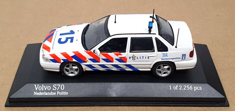 Minichamps 1/43 Scale 430 171890 - Volvo S70 Saloon Politie Netherlands - White