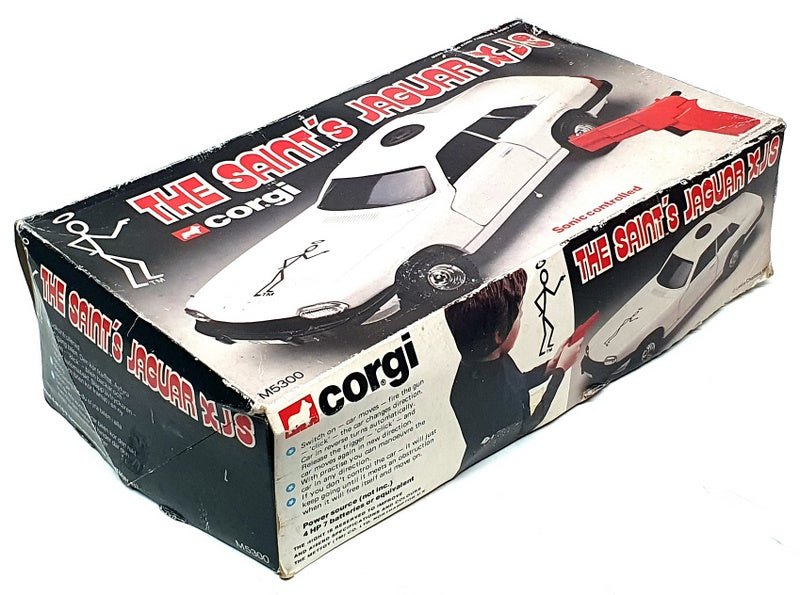 Corgi Appx 25cm Long Sonic Controlled Car M5300 - The Saint's Jaguar XJS - White