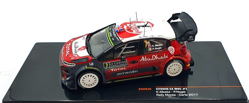 Ixo 1/43 Scale RAM638 - Citroen C3 WRC #7 Monte-Carlo Rally 2017