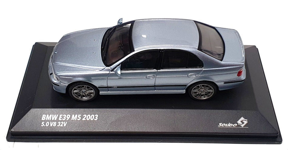 Solido 1/43 Scale S4310503 - 2003 BMW E39 M5 5.0 V8 32V - Water Silver