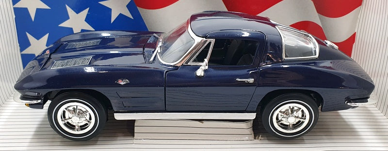 Ertl 1/18 Scale Diecast 7321 - 1963 Chevrolet Corvette Stingray - Blue