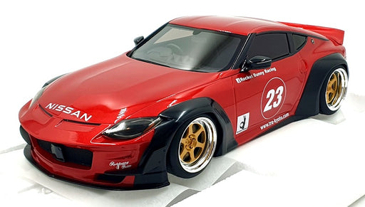 Top Speed 1/18 Scale TS0514 - Nissan Fairlady Z RZ34 Pandem Passion Red #23 RHD
