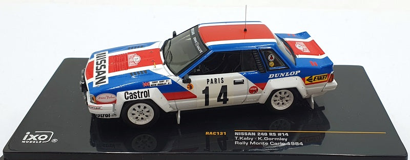 Ixo 1/43 Scale Diecast RAC131 - Nissan 240 RS #14 Rally Monte-Carlo 1984