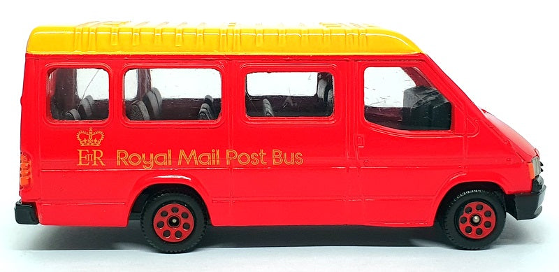 Corgi 13cm Long Diecast C676/5 - Ford Transit Royal Mail Post Bus - Red/Yellow