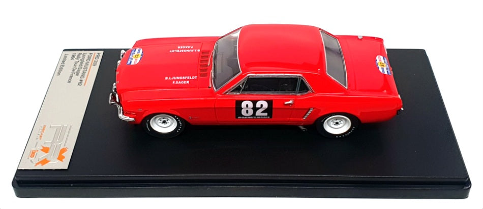 Ixo 1/43 Scale PRD309 - Ford Mustang #82 Tour De France Rally 1964 - Red