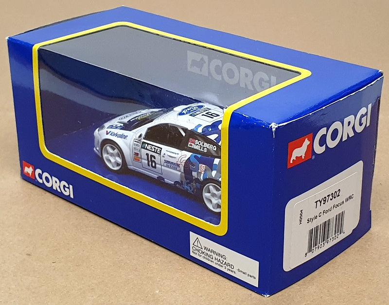 Corgi 1/43 Scale TY97302 - Style C Ford Focus WRC #16 Solberg/Mills