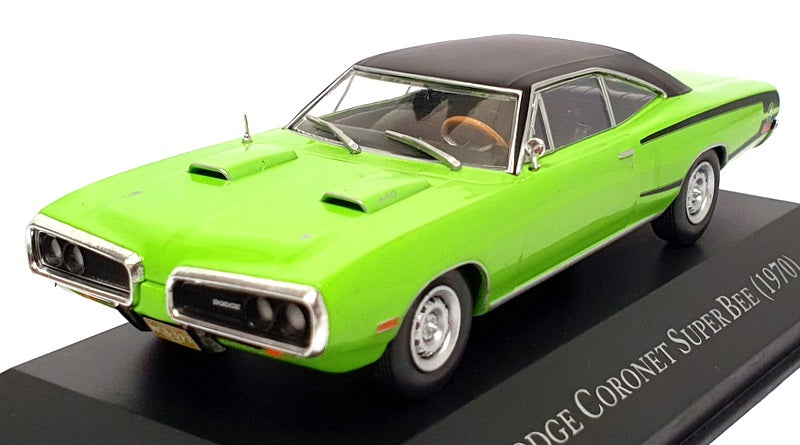 Altaya 1/43 Scale 211024K - 1970 Dodge Coronet Super Bee - Green/Black