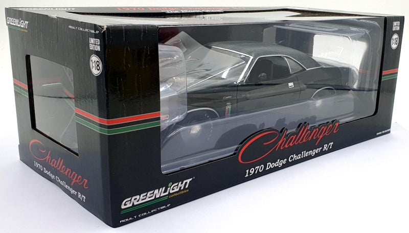 Greenlight 1/18 Scale 13614 - 1970 Dodge Challenger R/T "The Black Ghost" Black